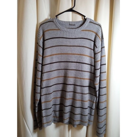 Grey Soft Striped‎ Sweater - Picture 1 of 4